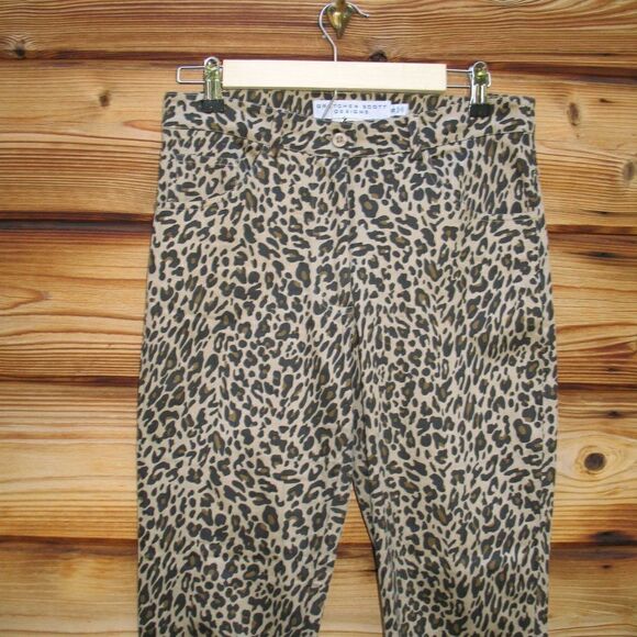 Gretchen Scott Stretch Leopard Jeans S 30 - Picture 3 of 7